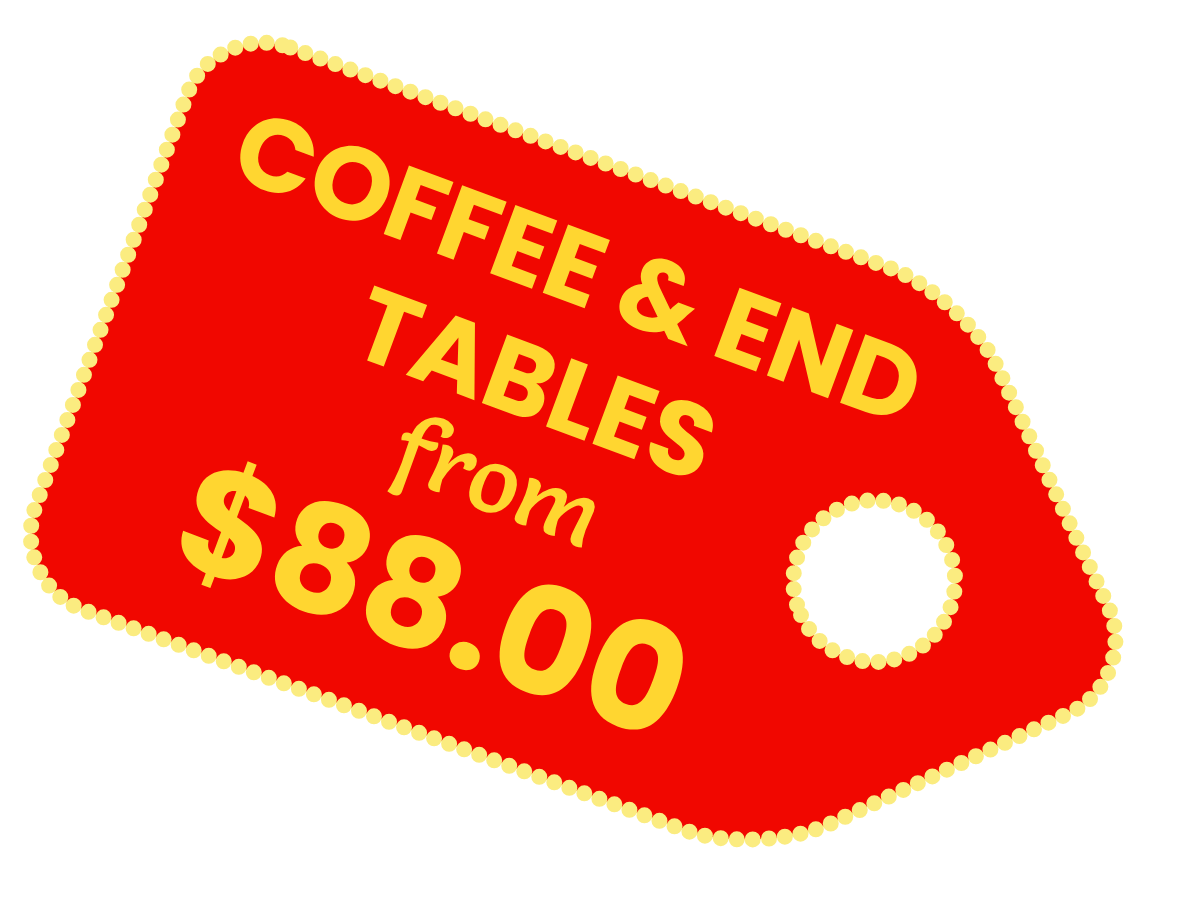 Coffee & End Tables Sales Tag